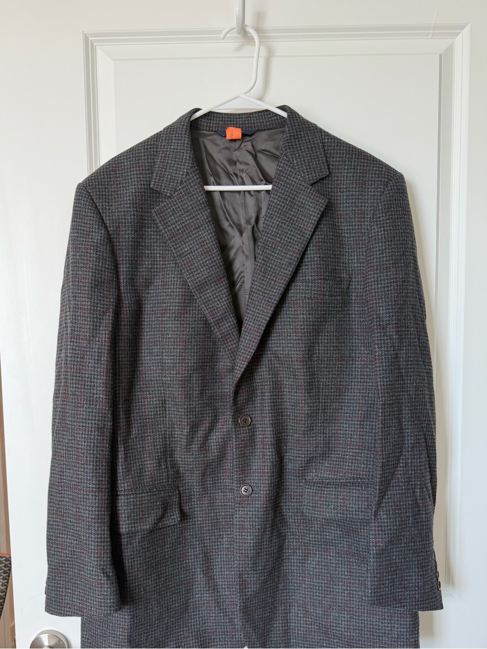 Brooks Brothers Charcoal Gray Glen Plaid Sport Coat Wool